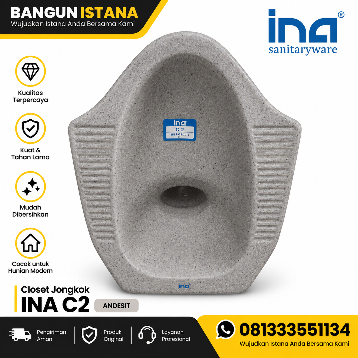 KLOSET JONGKOK INA C2 ANDESITE